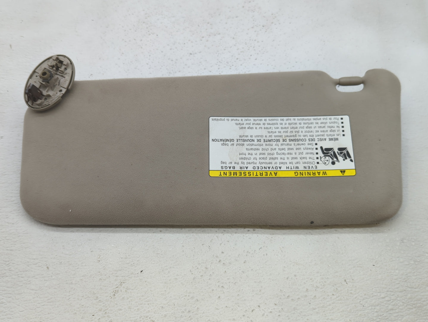 2007-2011 Toyota Camry Sun Visor Shade Replacement Passenger Right Mirror Fits Fits 2007 2008 2009 2010 2011 OEM Used Auto P