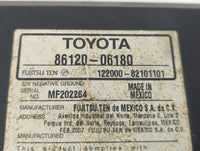 2007-2009 Toyota Camry Radio AM FM Cd Player Receiver Replacement P/N:86120-06181 86120-06182 Fits Fits 2007 2008 2009 OEM U