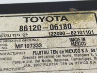 2007-2009 Toyota Camry Radio AM FM Cd Player Receiver Replacement P/N:86120-06180 Fits Fits 2007 2008 2009 OEM Used Auto Par