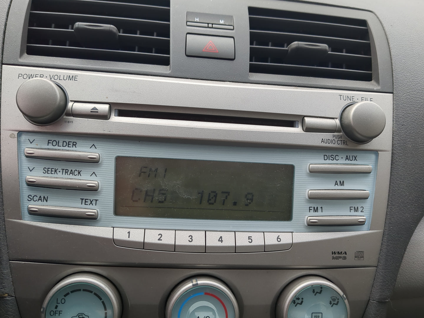 2007-2009 Toyota Camry Radio AM FM Cd Player Receiver Replacement Fits Fits 2007 2008 2009 OEM Used Auto Parts - Oemusedauto