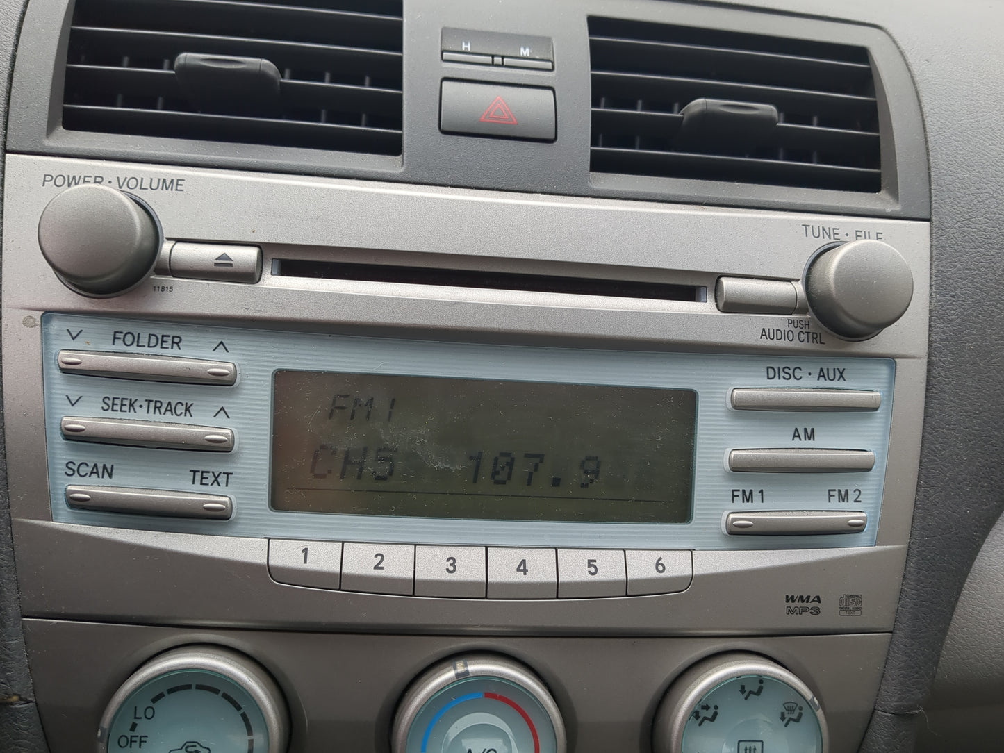 2007-2009 Toyota Camry Radio AM FM Cd Player Receiver Replacement Fits Fits 2007 2008 2009 OEM Used Auto Parts - Oemusedauto