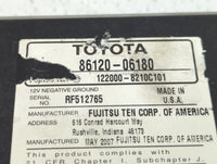 2007-2009 Toyota Camry Am Fm Cd Player Radio Receiver - Oemusedautoparts1.com