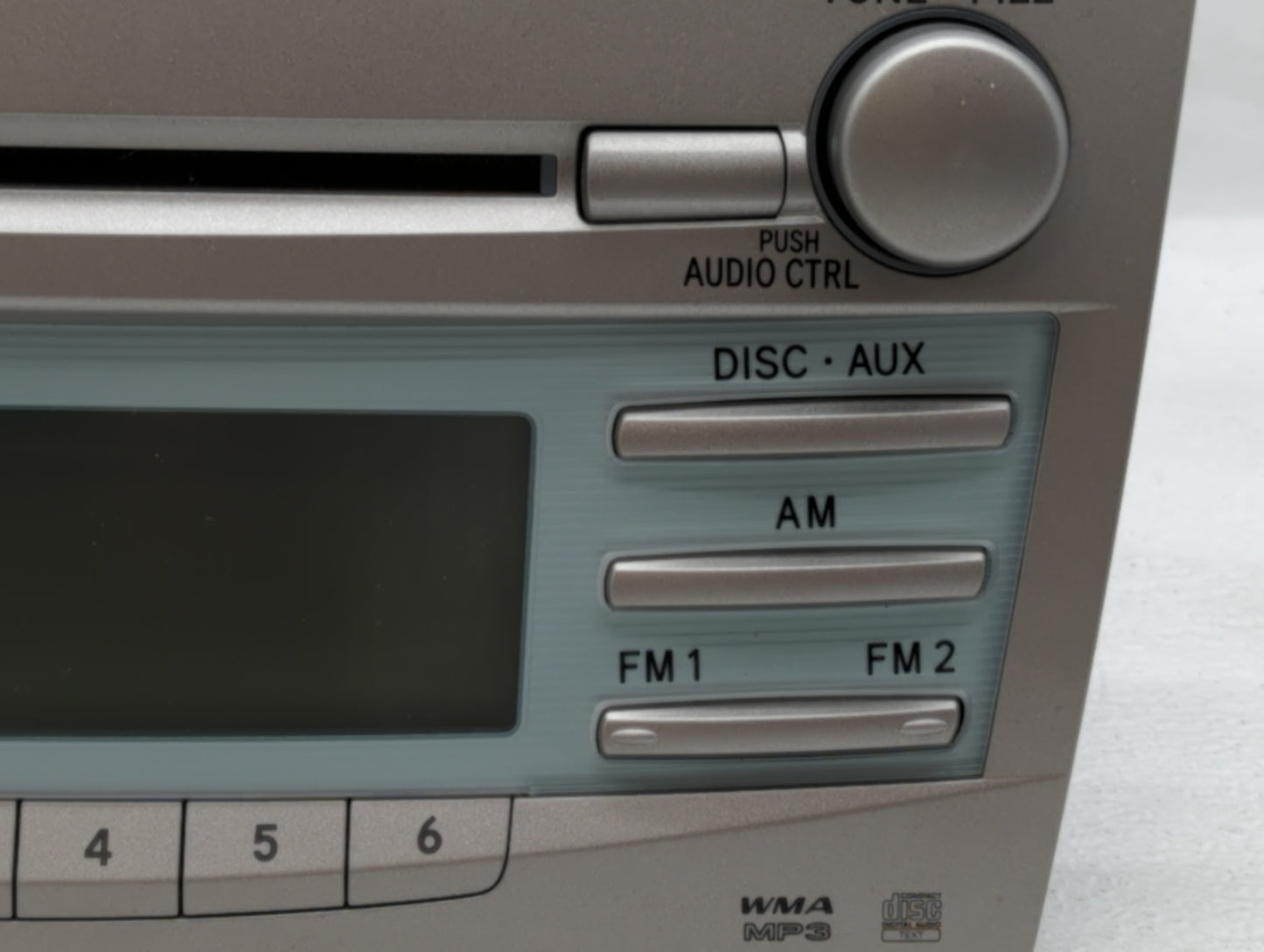 2007-2009 Toyota Camry Radio AM FM Cd Player Receiver Replacement P/N:86120-33890 Fits Fits 2007 2008 2009 OEM Used Auto Par