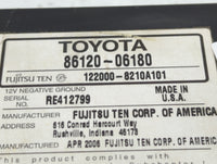 2007-2009 Toyota Camry Radio AM FM Cd Player Receiver Replacement P/N:86120-06180 Fits Fits 2007 2008 2009 OEM Used Auto Par