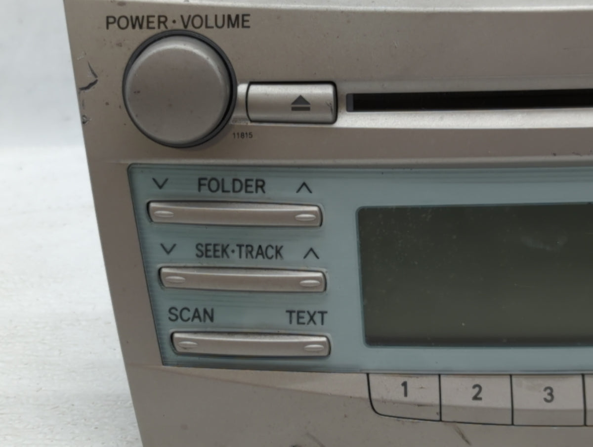 2007-2009 Toyota Camry Am Fm Cd Player Radio Receiver 510761 - Oemusedautoparts1.com