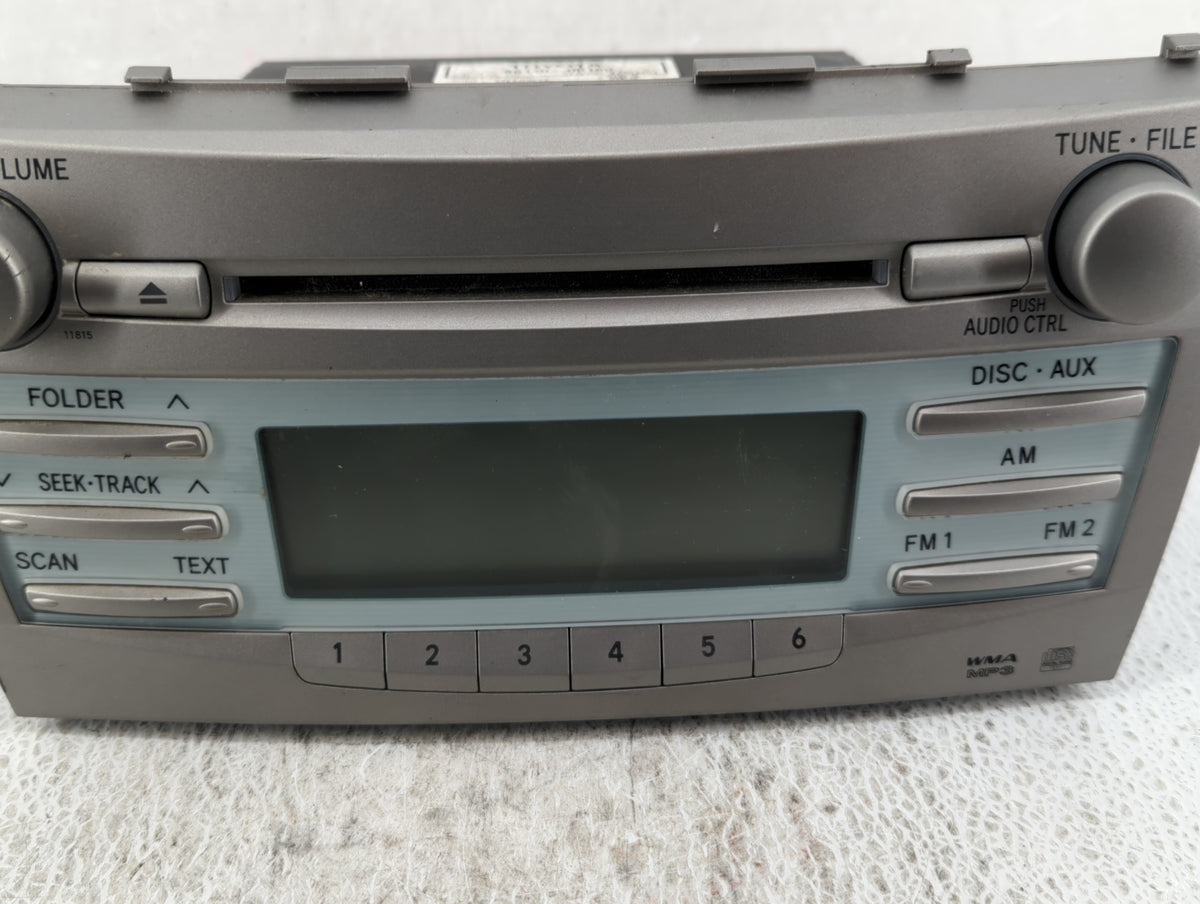 2007-2009 Toyota Camry Am Fm Cd Player Radio Receiver 530422 - Oemusedautoparts1.com