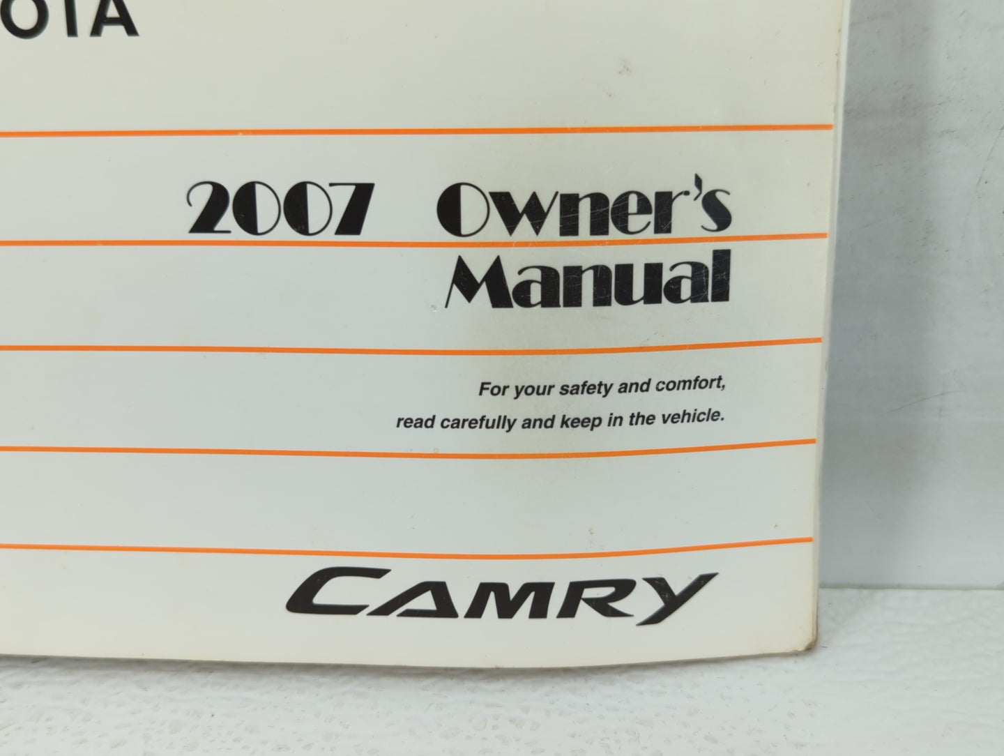 2007 Toyota Camry Owners Manual Book Guide OEM Used Auto Parts - Oemusedautoparts1.com