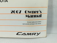 2007 Toyota Camry Owners Manual Book Guide OEM Used Auto Parts - Oemusedautoparts1.com
