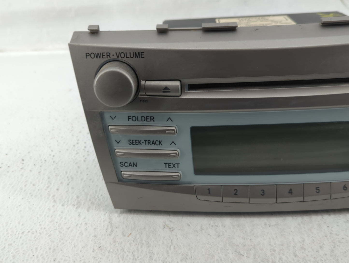 2007-2009 Toyota Camry Radio AM FM Cd Player Receiver Replacement P/N:86120-06180 Fits Fits 2007 2008 2009 OEM Used Auto Par