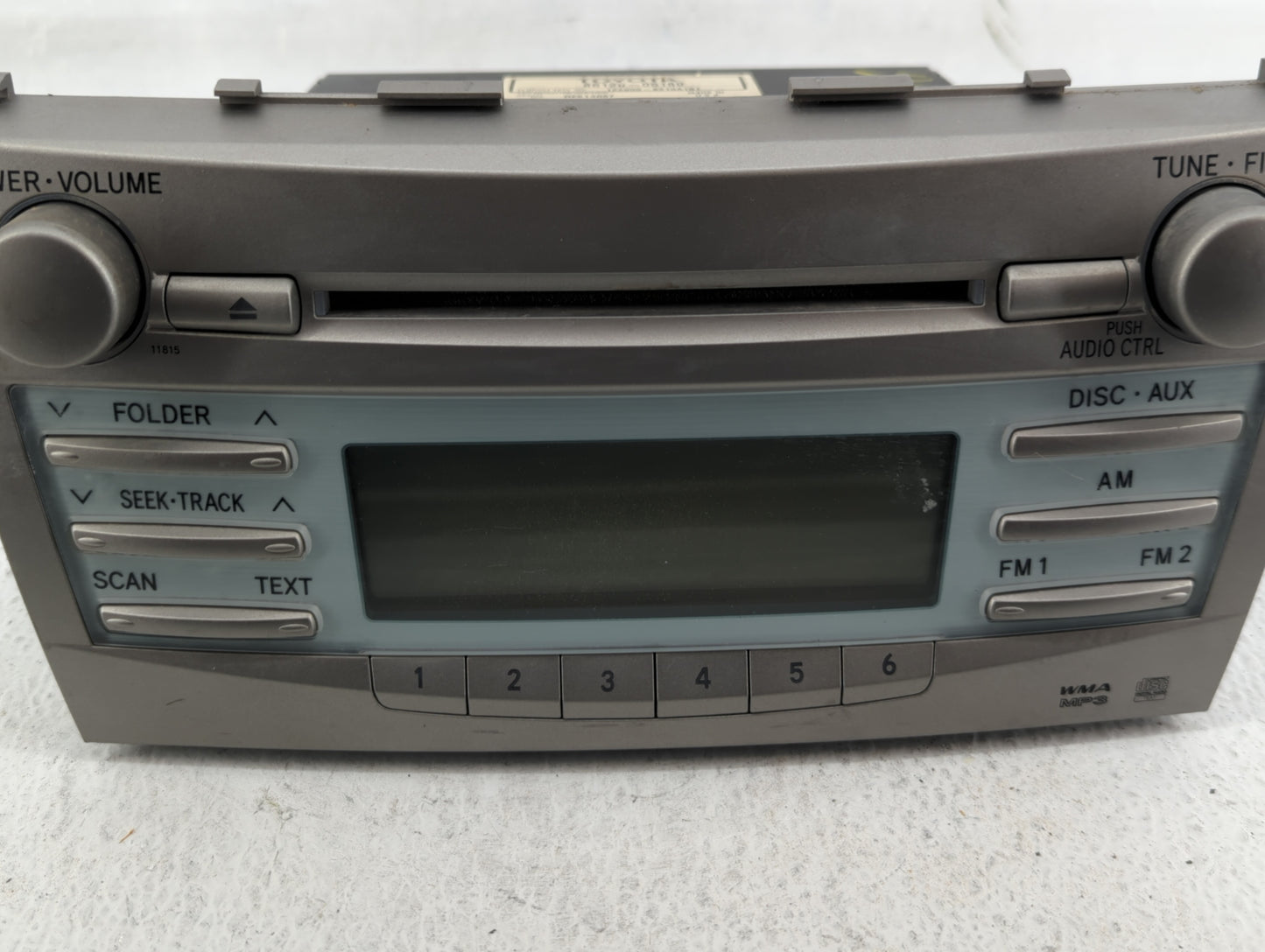 2007-2009 Toyota Camry Radio AM FM Cd Player Receiver Replacement P/N:86120-06180 Fits Fits 2007 2008 2009 OEM Used Auto Par