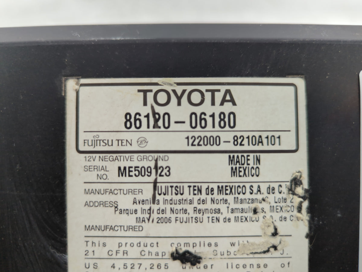 2007-2009 Toyota Camry Am Fm Cd Player Radio Receiver 577586 - Oemusedautoparts1.com