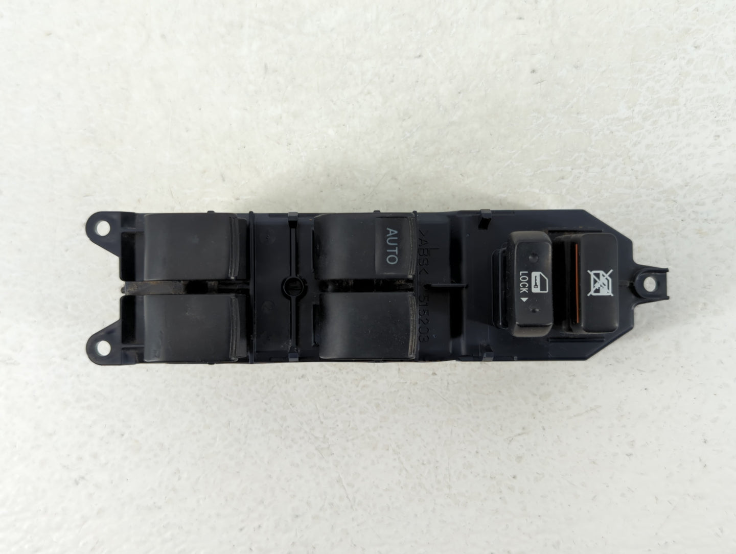 2007-2009 Toyota Camry Master Power Window Switch Replacement Driver Side Left P/N:515296 515296>ABS< Fits OEM Used Auto Par