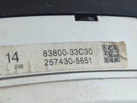 2007-2009 Toyota Camry Instrument Cluster Speedometer Gauges P/N:TN257430-565183800-33C30 Fits Fits 2007 2008 2009 OEM Used 