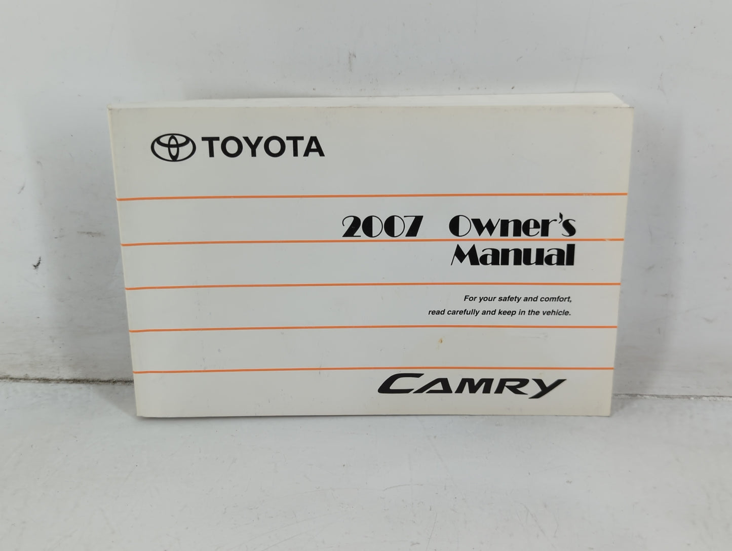 2007 Toyota Camry Owners Manual Book Guide P/N:01999-33749 OEM Used Auto Parts - Oemusedautoparts1.com