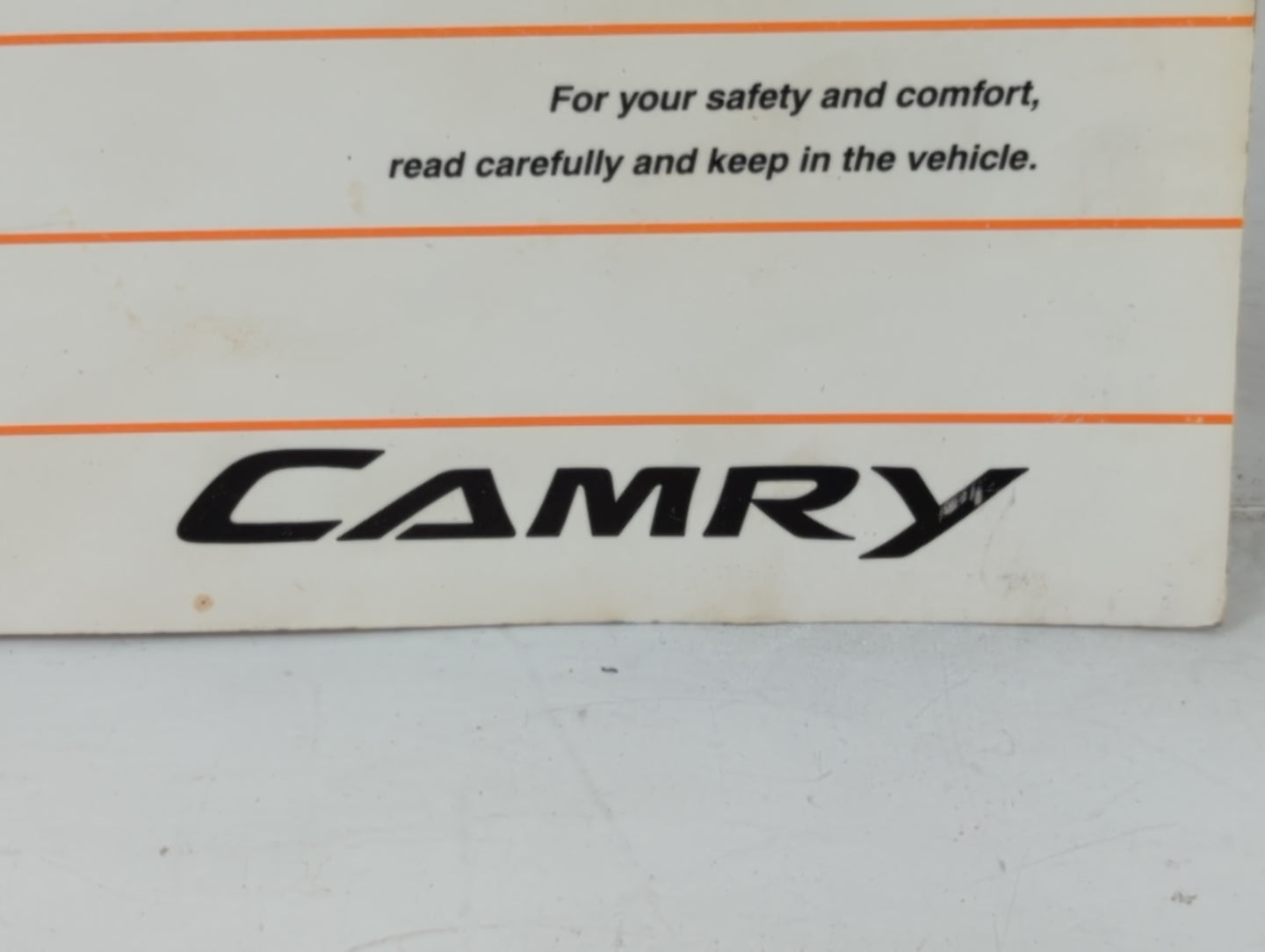 2007 Toyota Camry Owners Manual Book Guide P/N:01999-33748 OEM Used Auto Parts - Oemusedautoparts1.com