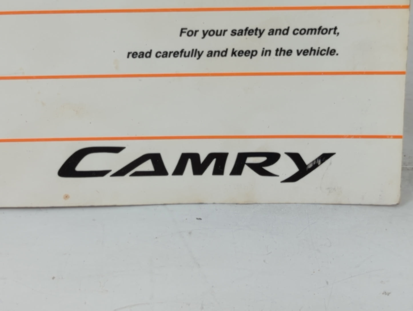 2007 Toyota Camry Owners Manual Book Guide P/N:01999-33748 OEM Used Auto Parts - Oemusedautoparts1.com