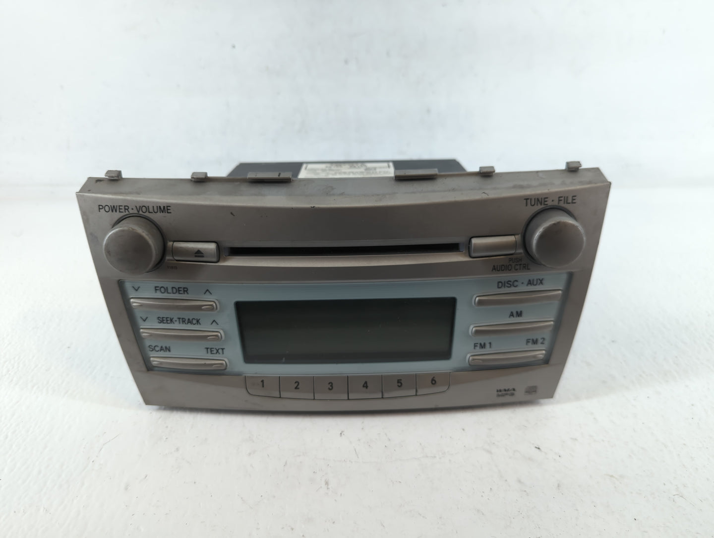 2007-2009 Toyota Camry Radio AM FM Cd Player Receiver Replacement P/N:86120-06180 Fits Fits 2007 2008 2009 OEM Used Auto Par