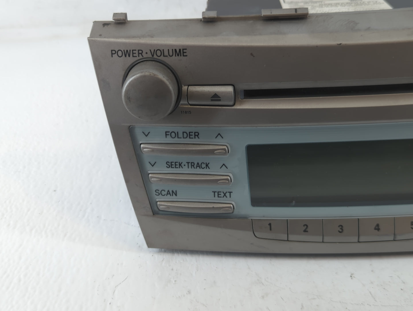 2007-2009 Toyota Camry Radio AM FM Cd Player Receiver Replacement P/N:86120-06180 Fits Fits 2007 2008 2009 OEM Used Auto Par