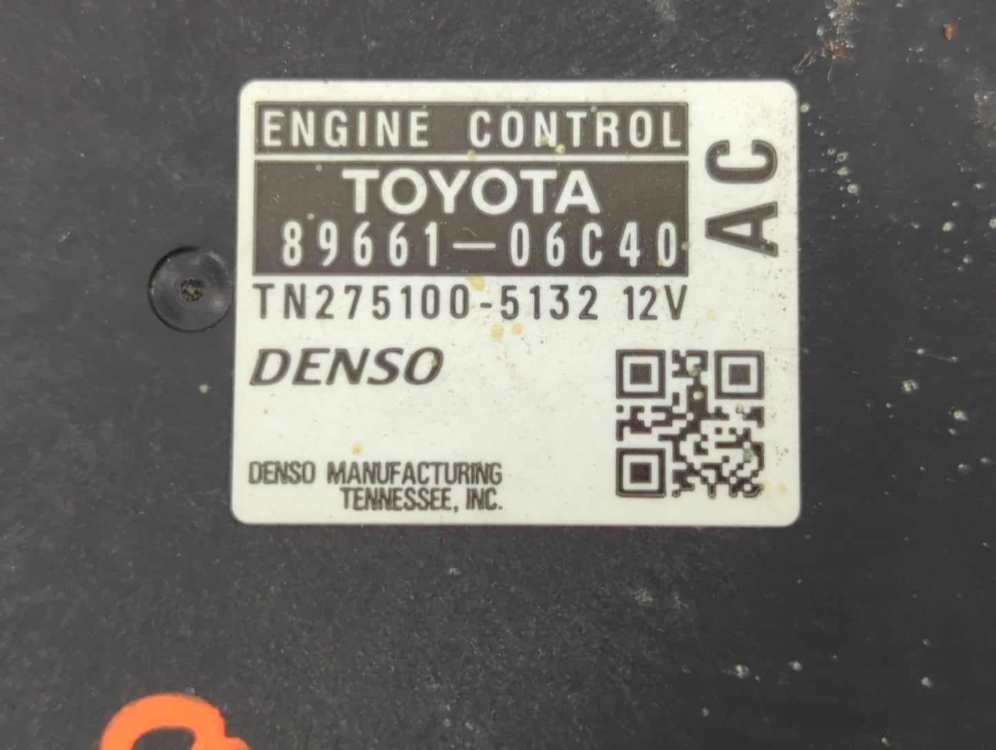 2007 Toyota Camry PCM Engine Control Computer ECU ECM PCU OEM P/N:275100-5132 89661-06C40 Fits OEM Used Auto Parts - Oemused