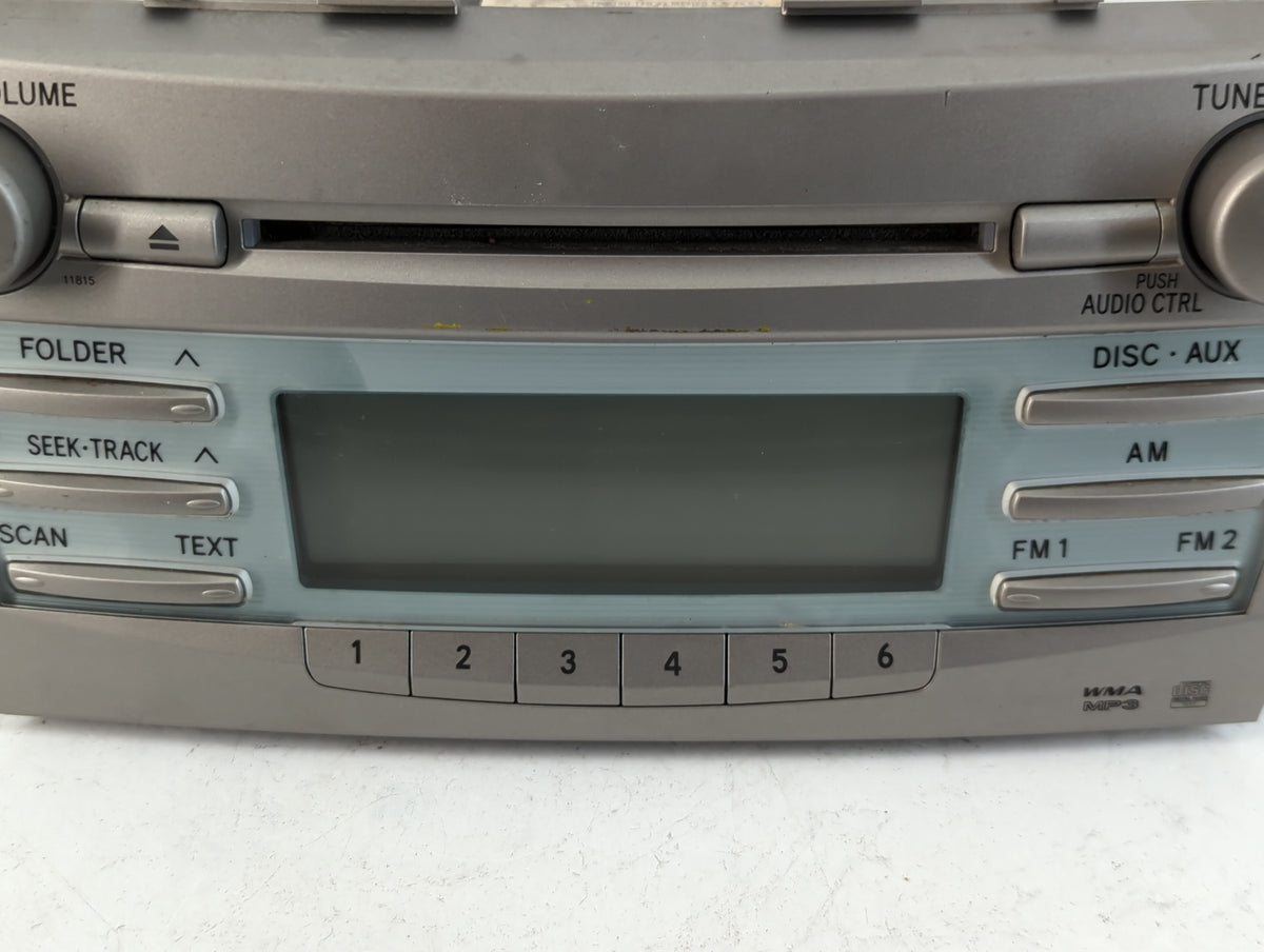 2007-2009 Toyota Camry Am Fm Cd Player Radio Receiver 751399 - Oemusedautoparts1.com