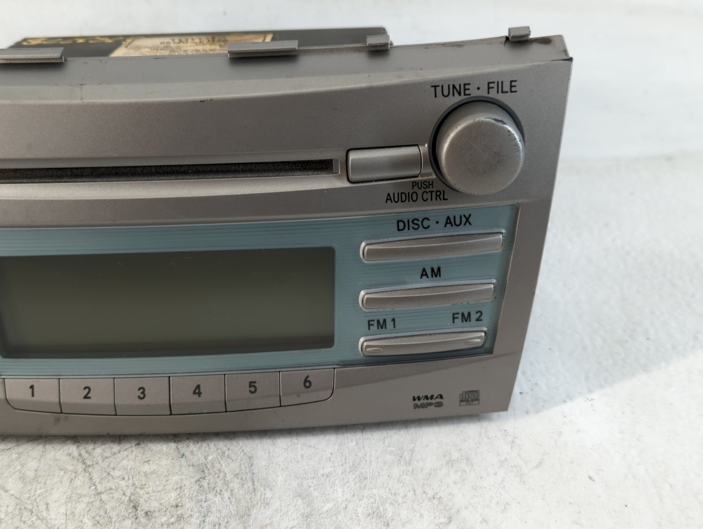 2007-2009 Toyota Camry Radio AM FM Cd Player Receiver Replacement P/N:86120-06180 Fits Fits 2007 2008 2009 OEM Used Auto Par