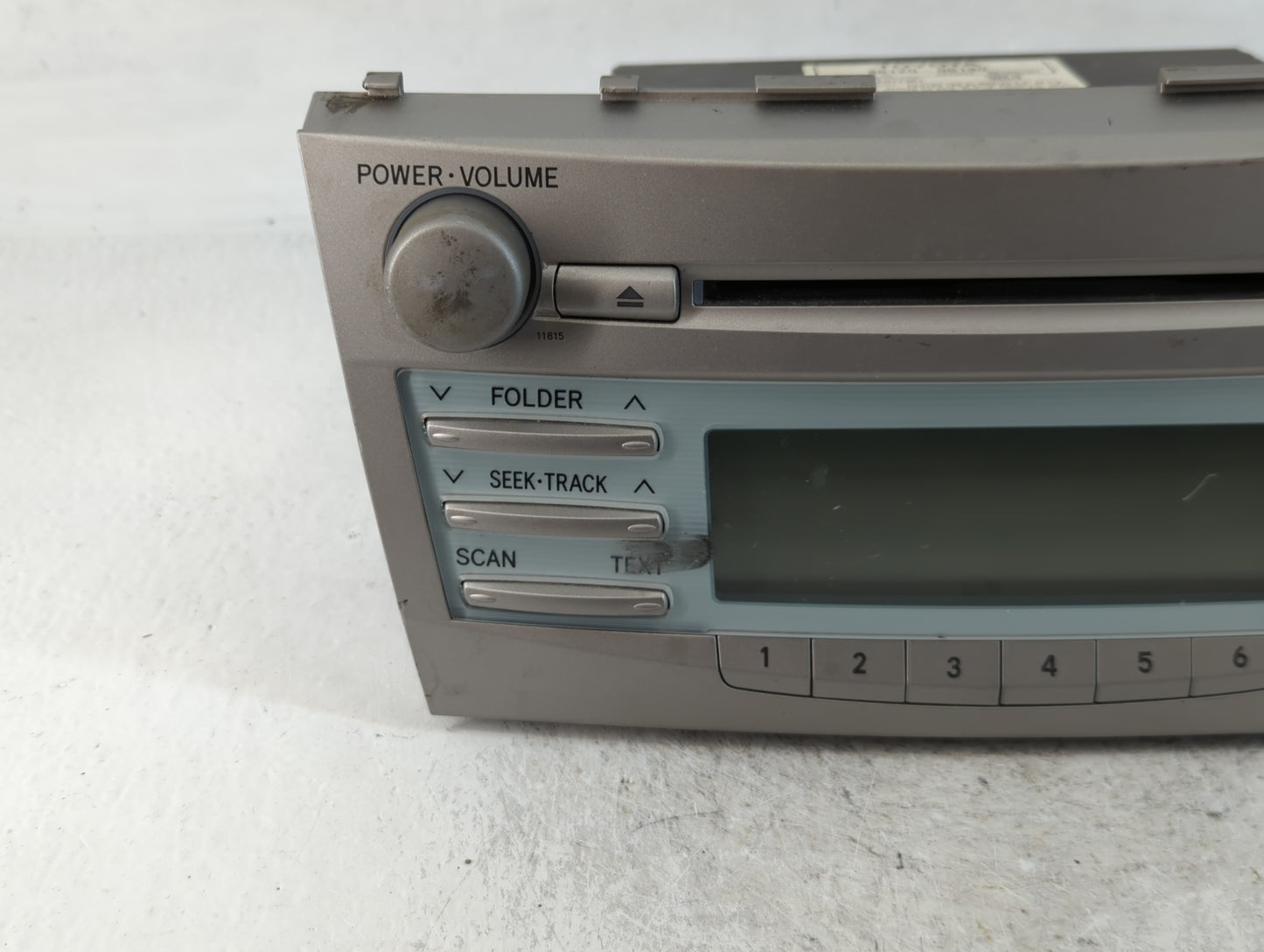 2007-2009 Toyota Camry Radio AM FM Cd Player Receiver Replacement P/N:86120-06180 Fits Fits 2007 2008 2009 OEM Used Auto Par