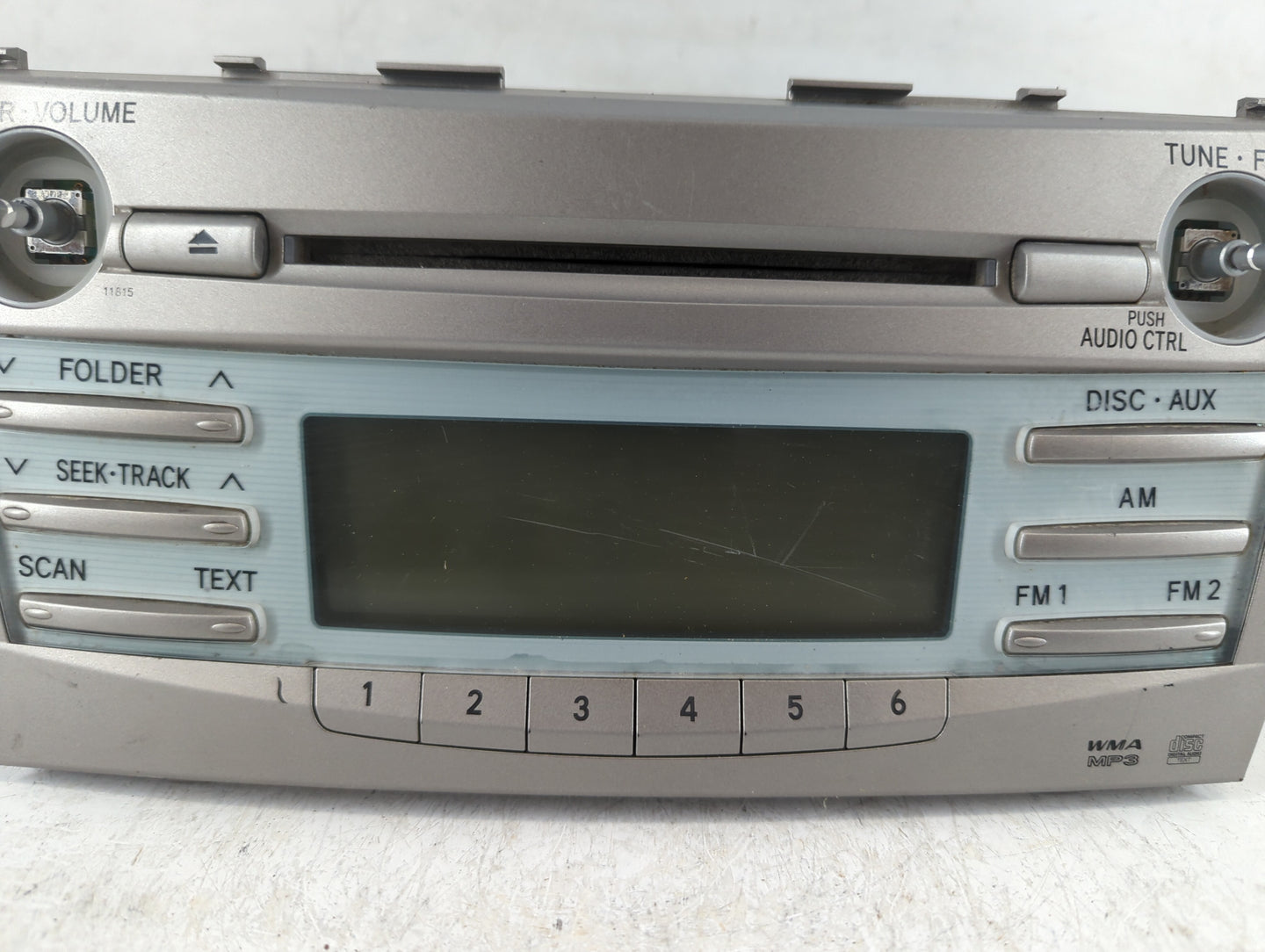2007-2009 Toyota Camry Radio AM FM Cd Player Receiver Replacement P/N:86120-06180 Fits Fits 2007 2008 2009 OEM Used Auto Par