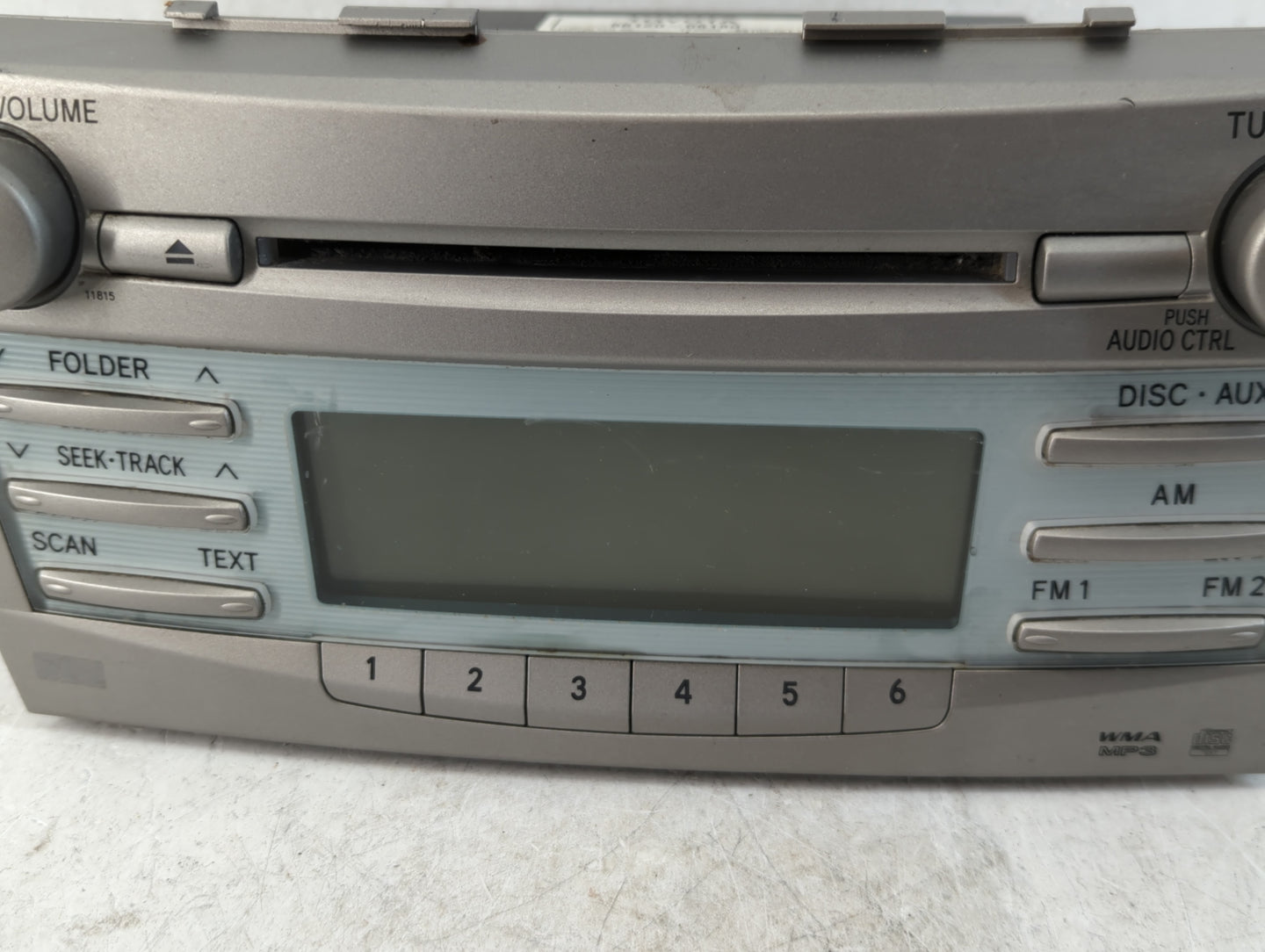 2007-2009 Toyota Camry Radio AM FM Cd Player Receiver Replacement P/N:86120-06180 Fits Fits 2007 2008 2009 OEM Used Auto Par