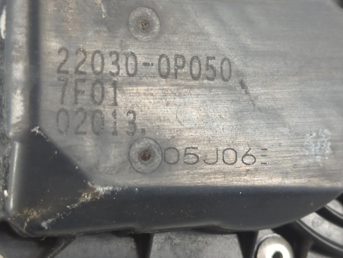 2007-2017 Toyota Camry Throttle Body P/N:22030-0P050 Fits OEM Used Auto Parts - Oemusedautoparts1.com