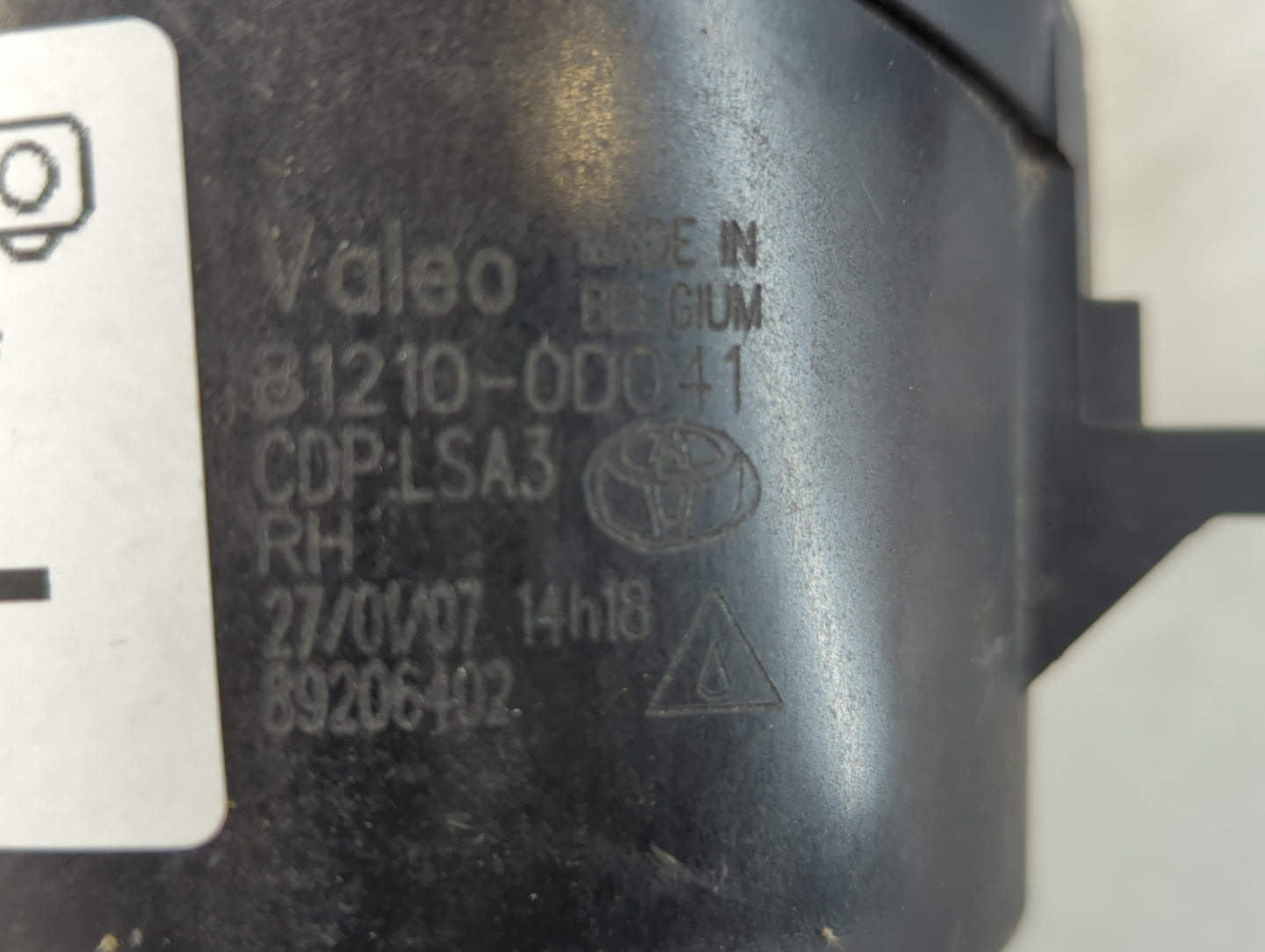 2007-2014 Toyota Camry Passenger Right Oem Front Light Lamp - Oemusedautoparts1.com