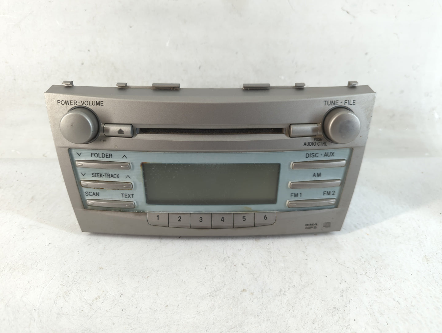 2007-2009 Toyota Camry Radio AM FM Cd Player Receiver Replacement P/N:86120-06180 Fits Fits 2007 2008 2009 OEM Used Auto Par