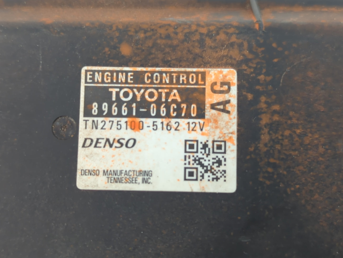 2007 Toyota Camry PCM Engine Control Computer ECU ECM PCU OEM P/N:275100-5192 89661-06C70 Fits OEM Used Auto Parts - Oemused
