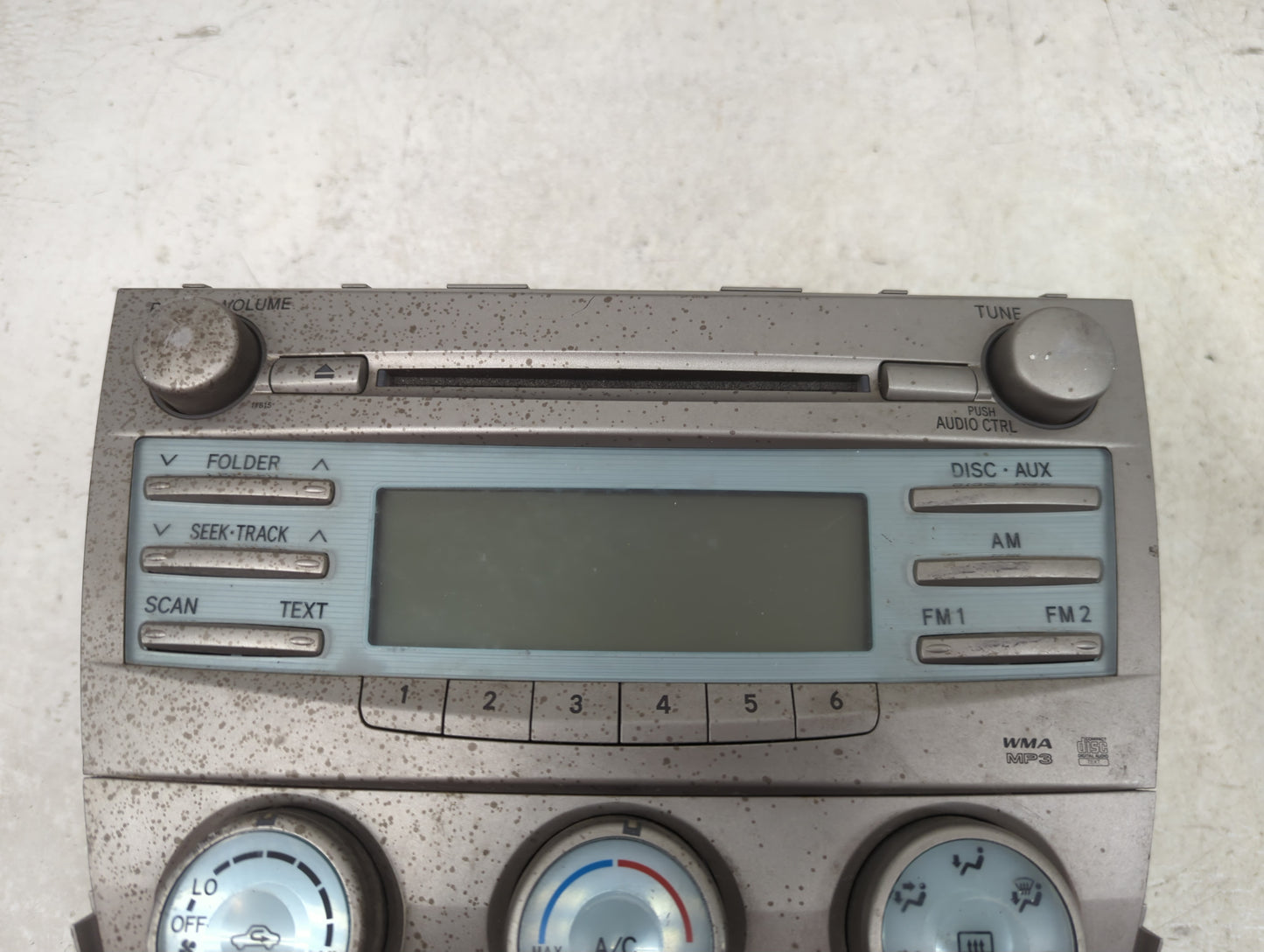 2007-2009 Toyota Camry Radio AM FM Cd Player Receiver Replacement P/N:86120-06180 Fits Fits 2007 2008 2009 OEM Used Auto Par