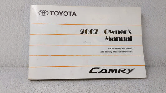 2007 Toyota Camry Owners Manual Book Guide OEM Used Auto Parts - Oemusedautoparts1.com