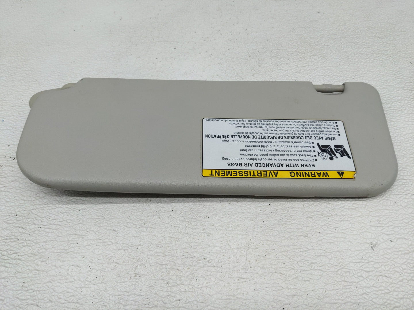 2005-2008 Toyota Corolla Sun Visor Shade Replacement Passenger Right Mirror Fits Fits 2005 2006 2007 2008 OEM Used Auto Part