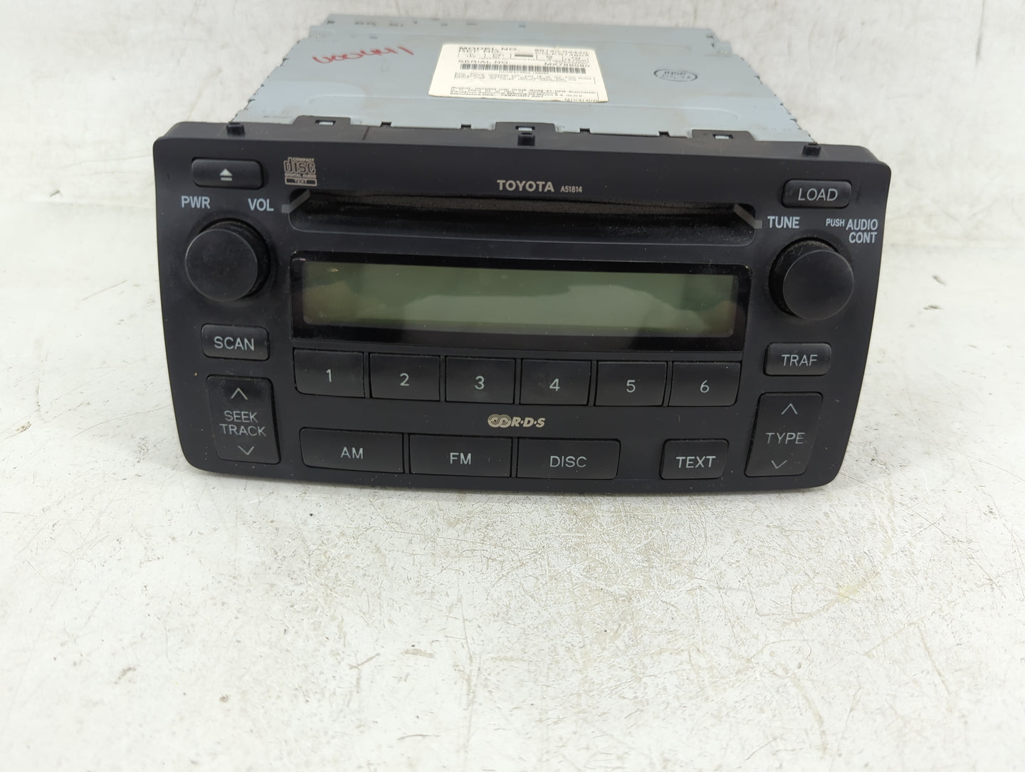 2004-2008 Toyota Corolla Radio AM FM Cd Player Receiver Replacement P/N:86120-02440 Fits Fits 2004 2005 2006 2007 2008 OEM U