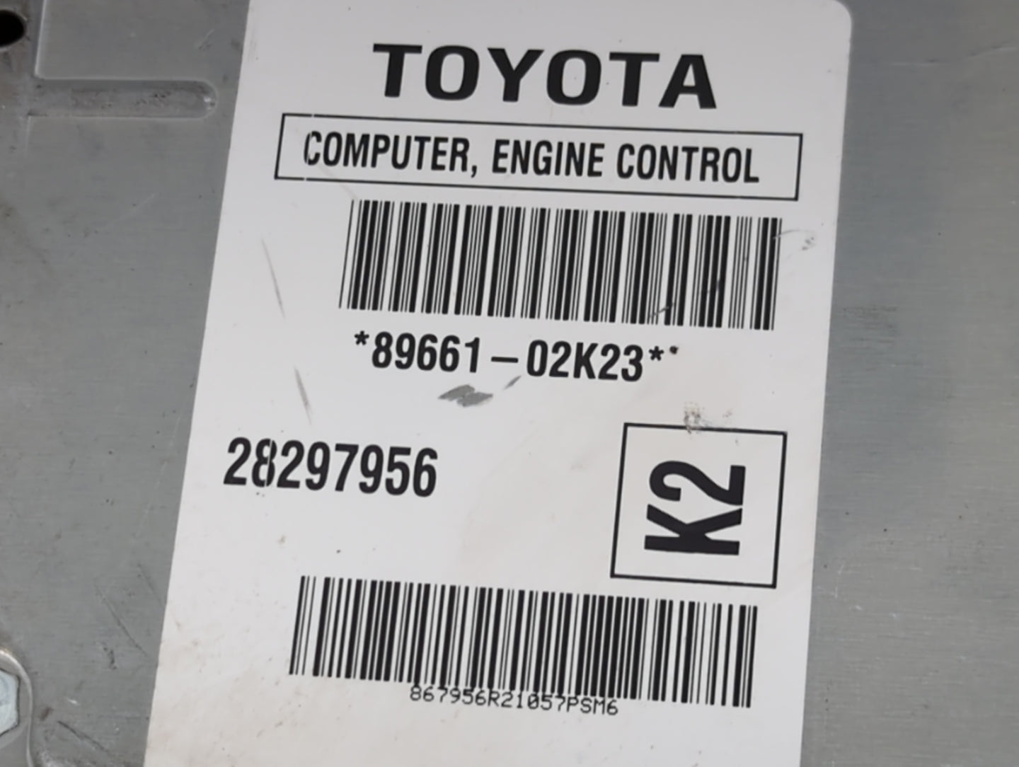 2005-2007 Toyota Corolla PCM Engine Control Computer ECU ECM PCU OEM P/N:28297956 89661-02K23 Fits Fits 2005 2006 2007 OEM U