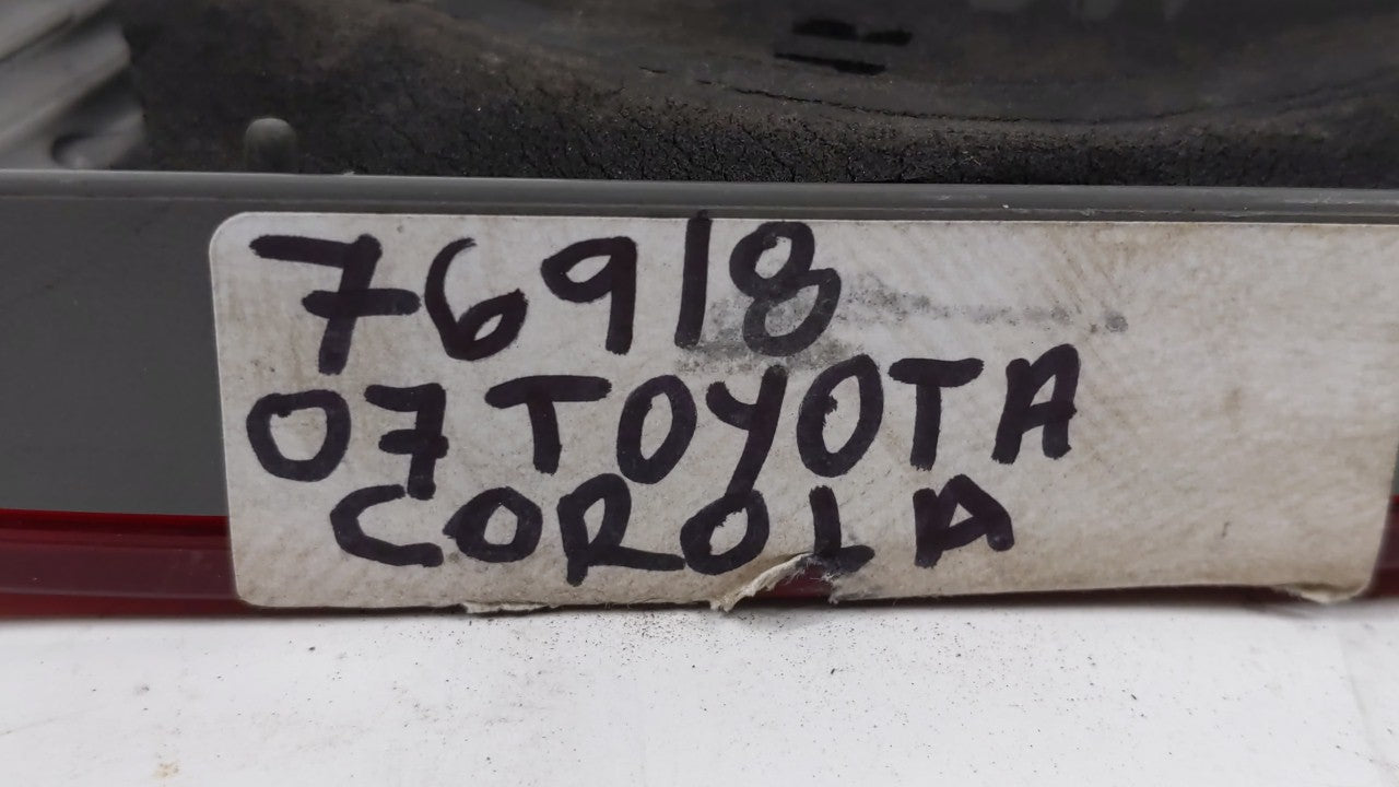 2003-2008 Toyota Corolla Tail Light Assembly Passenger Right OEM Fits Fits 2003 2004 2005 2006 2007 2008 OEM Used Auto Parts