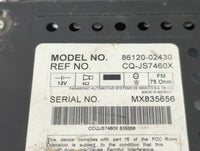2004-2008 Toyota Corolla Radio AM FM Cd Player Receiver Replacement P/N:86120-02430 Fits Fits 2004 2005 2006 2007 2008 OEM U