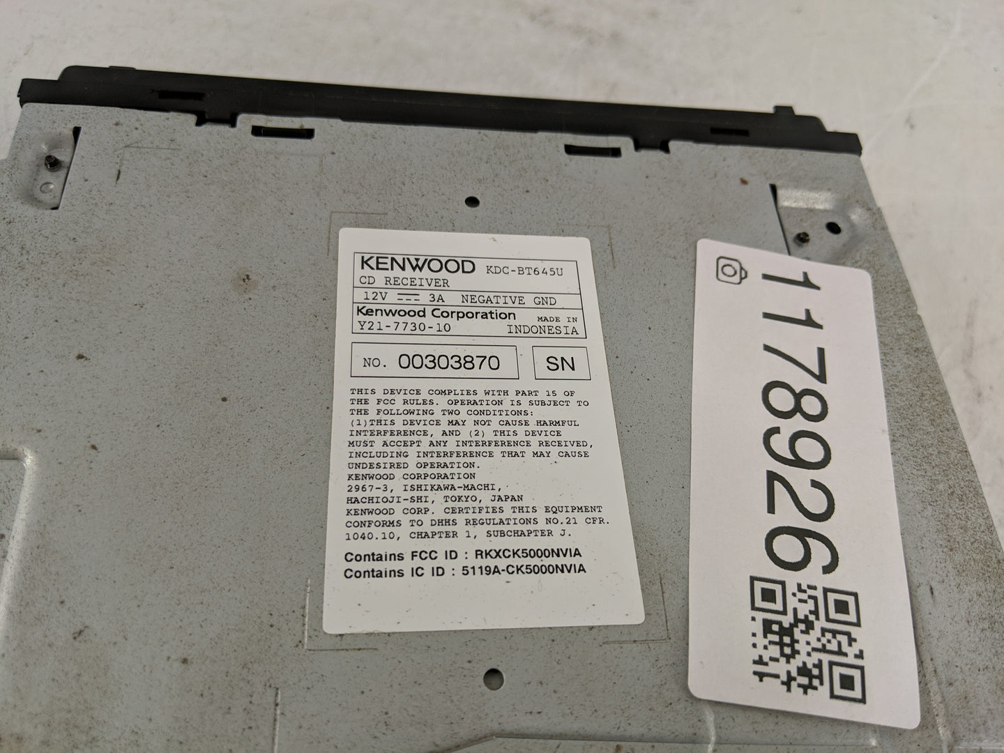 2004-2007 Toyota Highlander Radio AM FM Cd Player Receiver Replacement Fits Fits 2004 2005 2006 2007 OEM Used Auto Parts - O