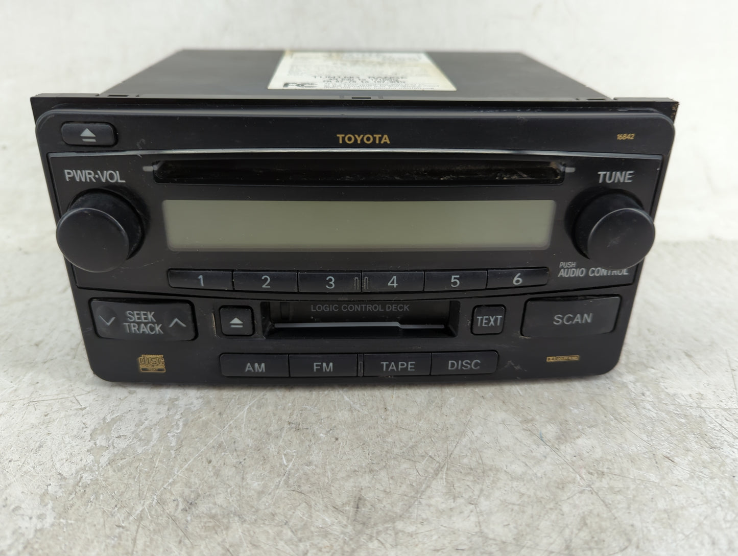 2004-2007 Toyota Highlander Radio AM FM Cd Player Receiver Replacement P/N:86120-52241 Fits Fits 2003 2004 2005 2006 2007 OE