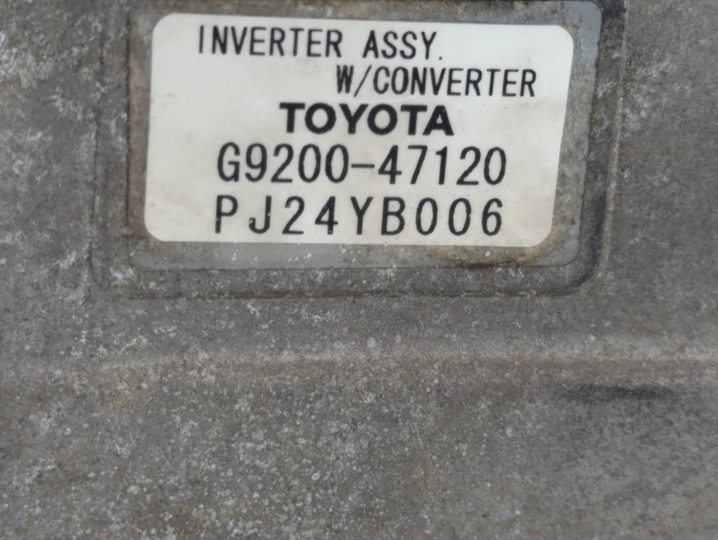 2004-2007 Toyota Prius Hybrid DC Synergy Drive Power Inverter P/N:G9200-47120 Fits Fits 2004 2005 2006 2007 OEM Used Auto Pa