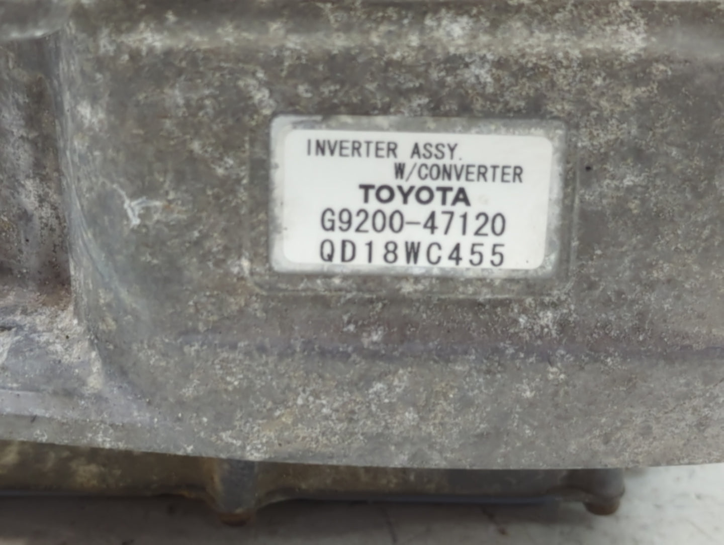 2004-2007 Toyota Prius Hybrid DC Synergy Drive Power Inverter P/N:QD18WC455 G9200-47120 Fits Fits 2004 2005 2006 2007 OEM Us