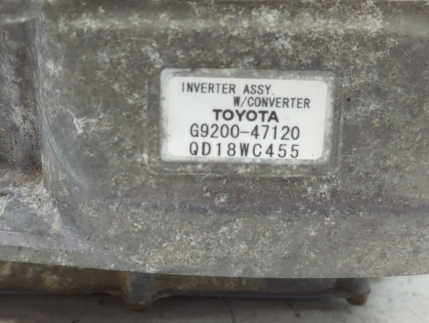 2004-2007 Toyota Prius Hybrid DC Synergy Drive Power Inverter P/N:QD18WC455 G9200-47120 Fits Fits 2004 2005 2006 2007 OEM Us