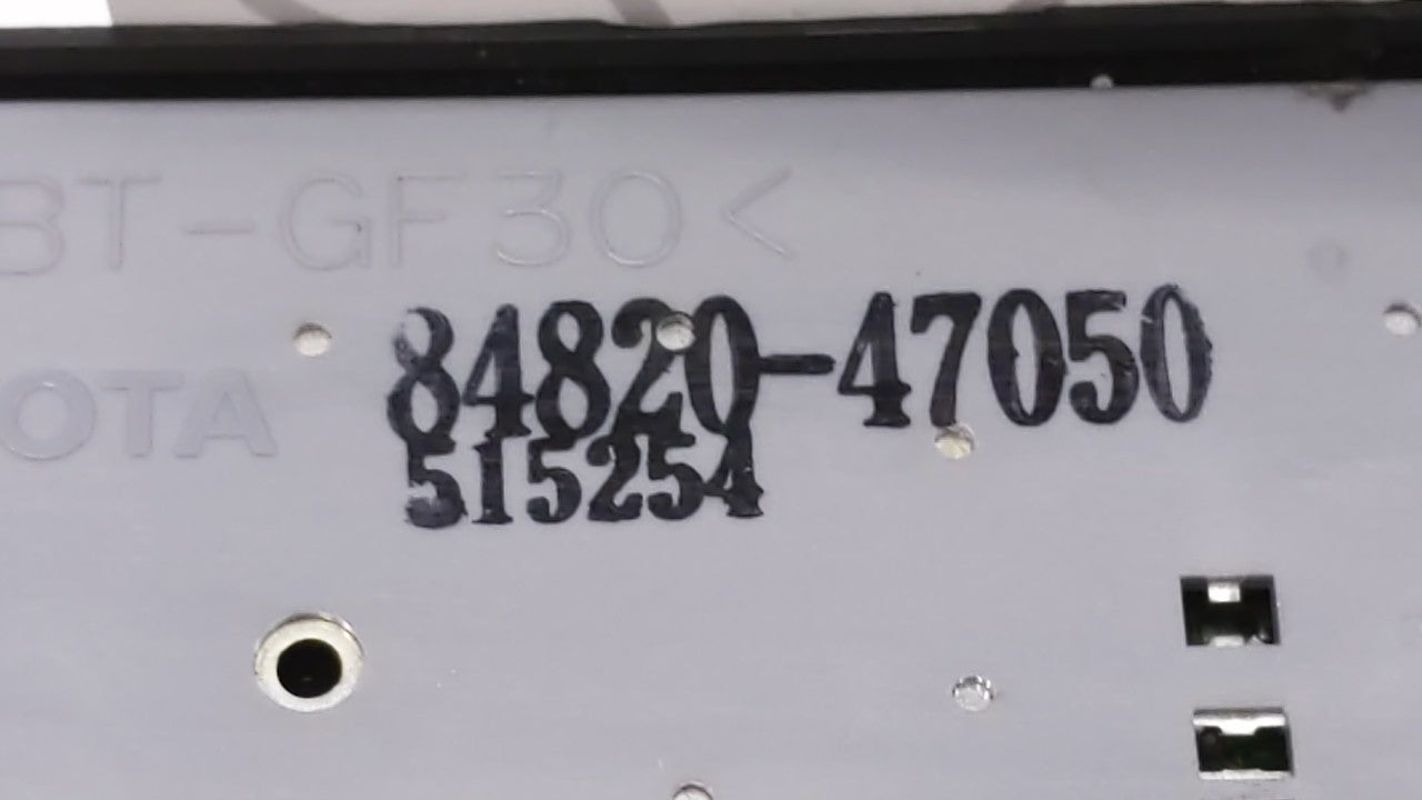 2004-2009 Toyota Prius Master Power Window Switch Replacement Driver Side Left P/N:84820-47050 74232-47070 Fits OEM Used Aut