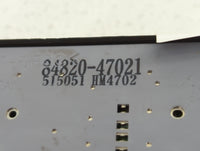 2004-2009 Toyota Prius Master Power Window Switch Replacement Driver Side Left P/N:84820-47021 84820-47050 Fits OEM Used Aut