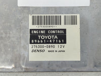 2006-2008 Toyota Prius PCM Engine Control Computer ECU ECM PCU OEM P/N:89981-47211 89661-47161 Fits Fits 2006 2007 2008 OEM 
