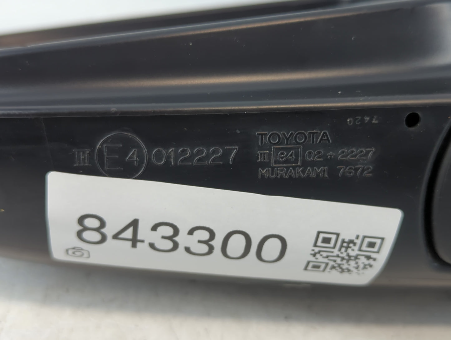 2004-2009 Toyota Prius Driver Left Side View Manual Door Mirror Black - Oemusedautoparts1.com