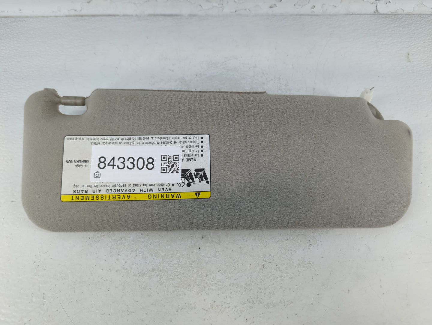 2006-2009 Toyota Prius Sun Visor Shade Replacement Passenger Right Mirror Fits Fits 2006 2007 2008 2009 OEM Used Auto Parts 