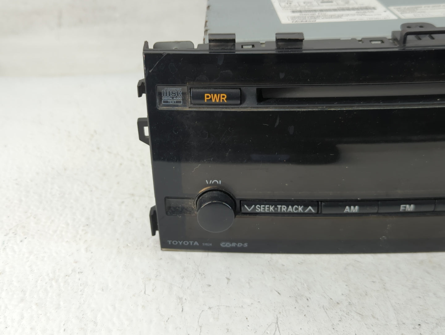 2006-2009 Toyota Prius Radio AM FM Cd Player Receiver Replacement P/N:86120-47200 Fits Fits 2006 2007 2008 2009 OEM Used Aut